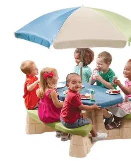 Detský záhradný nábytok Stôl Pre Deti Step2 So Slnečníkom