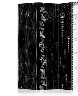 Paravány Paraván Black Elegance Dekorhome 135x172 cm (3-dielny)