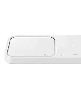 Nabíjačky pre mobilné telefóny Samsung Duálna bezdrôtová nabíjačka, 15 W, bez kábla v balení, biela EP-P5400BWEGEU