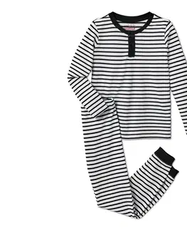 Sleepwear & Loungewear Detské pyžamo, čierno-biele prúžky