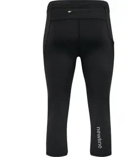 Pánske klasické nohavice Pánske elastické nohavice 3/4 Newline Core Knee Tights Men čierna - XL