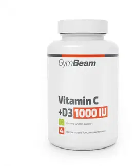 Vitamín C GymBeam Vitamín C + D3 1000 IU