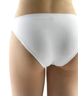 Nohavičky Klasické nohavičky s úzkym bokom EcoBamboo biela - L/XL