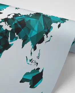 Samolepiace tapety Samolepiaca tapeta mapa sveta vo vektorovej grafike