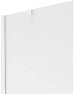 Sprchové dvere MEXEN/S - Next vaňová zástena FIX 60 x 150 cm, dekor, biela 895-060-000-00-30-20