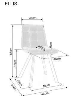Jedálenské zostavy Jedálenská stolička ELLIS Signal Béžová