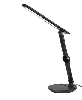 Stolové lampy Rabalux 74198 smart stolná LED lampa Isak, čierna