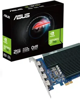 Grafické karty ASUS VGA nVidia GeForce GT 730, 2 GB GDDR5, 4xHDMI 90YV0H20-M0NA00
