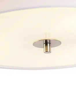 Stropne svietidla Moderné stropné svietidlo biele 50 cm 3-svetlo - Drum Duo
