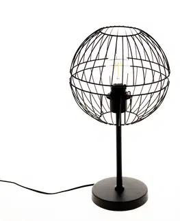 Stolove lampy Moderná stolná lampa čierna - Sphaera