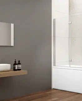 Sprchové dvere GELCO - LORO vaňová zástena skladacia 900, číre sklo GN1190
