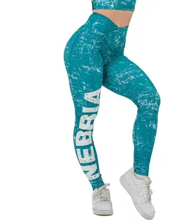 Dámske klasické nohavice Legíny na cvičenie Nebbia ROUGH GIRL 616 Green - M