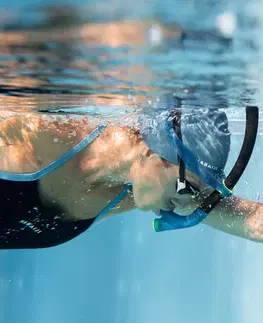 vodné športy Čelný plavecký šnorchel veľkosť S modrý