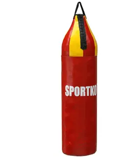 Boxovacie vrecia a hrušky Detské boxovacie vrece SportKO MP7 24x80 cm / 10kg červeno-žltá