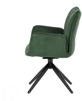 Stoličky Otočné jedálenské kreslo HC-993 Autronic Zelená