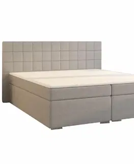 Postele Boxspringová posteľ, 180x200, sivá, NAPOLI KOMFORT
