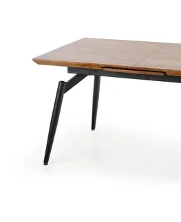 Jedálenské stoly HALMAR Cambell rozkladací jedálenský stôl prírodná / čierna