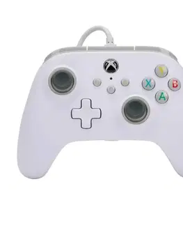 Gamepady Káblový ovládač PowerA pre Xbox Series, White 1519365-01
