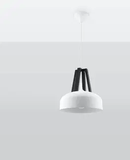 Lampy do obývačky Luster Casco A-0387 biely/čierna
