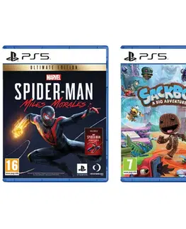Hry na PS5 Marvel’s Spider-Man: Miles Morales CZ (Ultimate Edition) + Sackboy: A Big Adventure CZ PS5