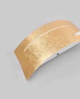Nástenné svietidlá Lindby Nástenné LED svietidlo Keyron v zlatom prevedení