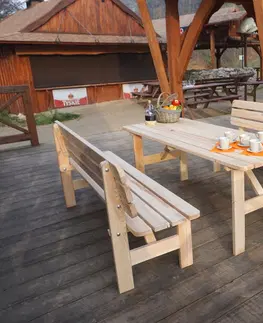 Záhradné stoly VIKING stôl - 150cm 180cm 200cm ROJAPLAST 150x70 cm