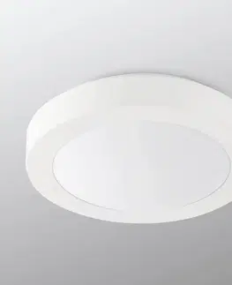 Stropné svietidlá FARO BARCELONA Kúpeľňové stropné svietidlo Logos, Ø 27 cm, biela