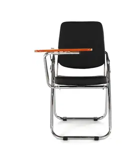 Konferenčné stoličky Stolička s doskou na písanie, čierna/prírodná, SONER