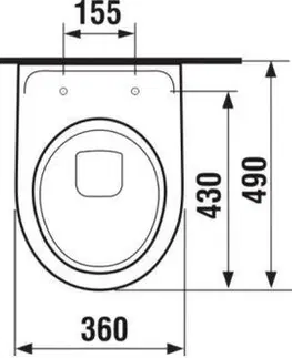 Záchody DEANTE Podstavný rám, pre závesné WC misy bez tlačidla + WC JIKA LYRA PLUS + SEDADLO duraplastu SLOWCLOSE CST_WC01 X LY5