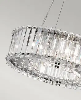 Závesné svietidlá KICHLER Závesné LED svietidlo Crystal Skye Ø 43,8 cm