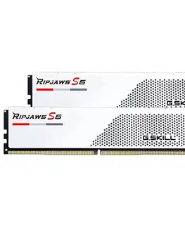 Pamäte G.SKILL 64 GB Pamäťová sada DDR5 6000 CL30 Ripjaws S5, biela F5-6000J3040G32GX2-RS5W