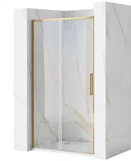 Sprchovacie kúty REA - Posuvné sprchové dvere Rapid Slide 110 zlatá kartáčovaná REA-K4708