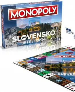 Hračky rodinné spoločenské hry HASBRO - Monopoly Slovensko je prekrásne