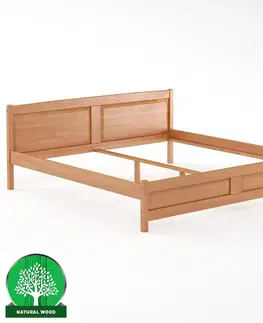 Drevené postele Posteľ borovica LK104–200x200 jelša