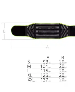 Zdravotné bandáže a ortézy Magnetický bambusový bedrový pás inSPORTline XL