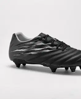 futbal Detská obuv na ragby so štupľami - SKILL R500 JUNIOR SG čierna