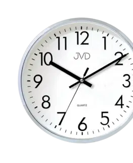 Hodiny Nástenné hodiny JVD HA43.1 strieborné, 33cm