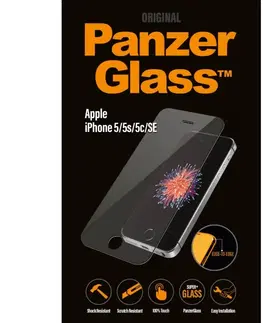 Ochranné fólie pre mobilné telefóny Ochranné temperované sklo PanzerGlass na celý displej pre Apple iPhone 5,  5S,  5C,  SE 1010