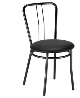 Kuchynské stoličky Stolička ALBA black V04 čierna