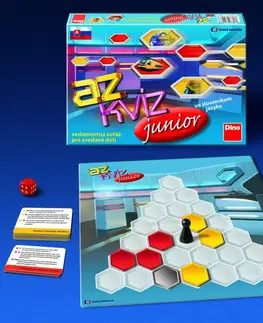 Hračky spoločenské hry pre deti DINO - Az Kvíz Junior Detská Hra (slovenská verzia)