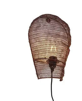 Nastenne lampy Orientálne nástenné svietidlo bronz 35 cm - Nidum
