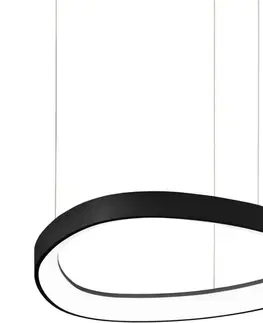 Svietidlá Ideal Lux Ideal Lux - LED Luster na lanku GEMINI LED/38W/230V pr. 42,5 cm čierna 