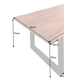 Jedálenské stoly Jedálenský stôl TALOS Dekorhome 180x90x76 cm