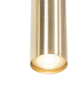 Zavesne lampy Moderné mosadzné závesné svietidlo 5 -svetiel - Jeana