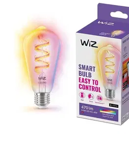 Žiarovky WiZ LED RGBW Stmievateľná žiarovka ST64 E27/6,3W/230V 2200-6500K Wi-Fi - WiZ 