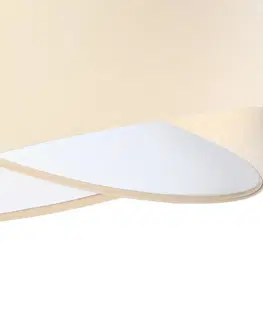 Závesné svietidlá Maco Design Závesné svietidlo Vivien, dvojfarebné, béžová/biela