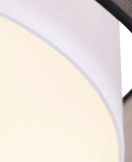 Stropne svietidla Moderné stropné svietidlo čiernobiele 50 cm 3-svetlo - Drum Duo