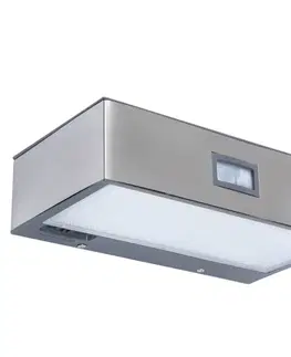 Solárne svetlá so senzorom pohybu LUTEC Solárne vonkajšie LED svietidlo so snímačom Brick