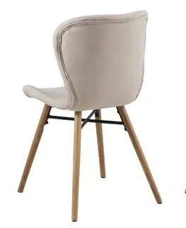 Stoličky - moderné Dkton 23369 Dizajnová jedálenská stolička Alejo, piesková