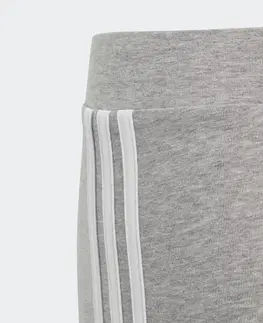 nohavice Dievčenské legíny bavlnené sivé